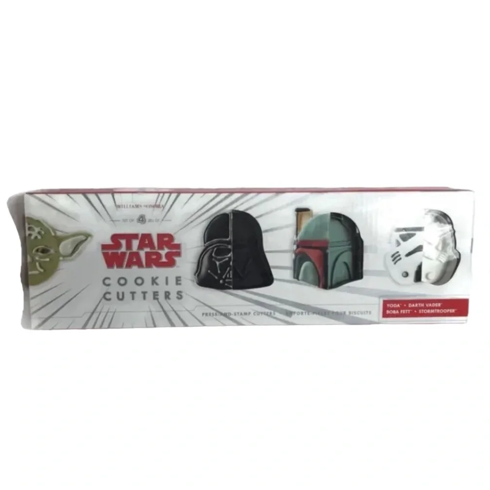 Williams Sonoma Star Wars Cookie Cutters Set‎ of 4 NEW Open Box